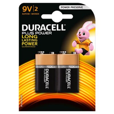 DURACELL  Plus Power MN1604 - Batterie 2 x 9V - Alcaline
