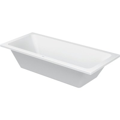 Duravit - Baignoire D-code 1800 x 800 mm - avec pieds - Acrylique Blanc - Blanc - Blanc