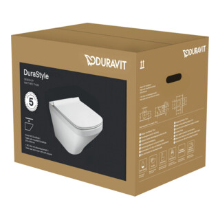 DURAVIT  DuraStyle mural WC 45520900A1 blanc, avec si&egrave;ge WC