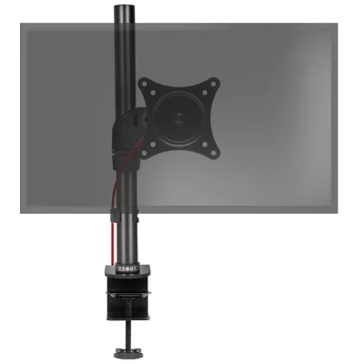 DURONIC  DM451X1 Support &eacute;cran PC pour bureau &agrave; pince - Gestion des c&acirc;bles int&eacute;gr&eacute;s au bras