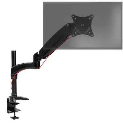 DURONIC  DM551X2 Support &eacute;cran PC pour bureau &agrave; pince - Bras &agrave; ressort ajustable &agrave; la vol&eacute;e