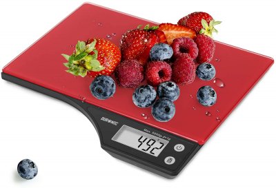 DURONIC  KS350 Balance de Cuisine num&eacute;rique en verre noir - 5 kg