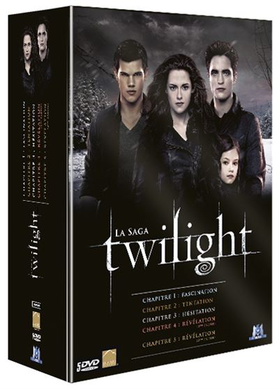 DVD Coffret Twilight Int&eacute;grale, coffret 5 DVD