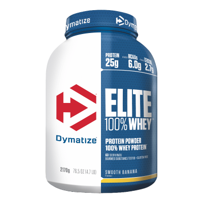 DYMATIZE  Elite 100% Whey Prot&eacute;ine 2100 gr Banane lisse