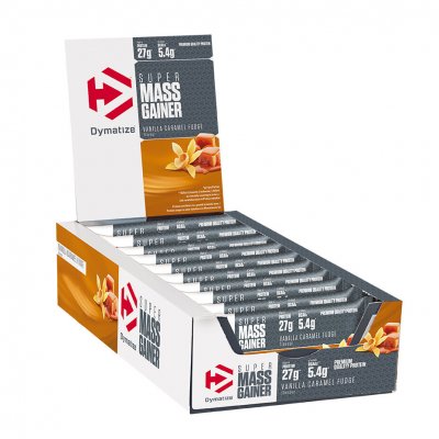 DYMATIZE  Lot De 10 Barres Super Mass Gainer - Vanille Caramel - 90 G