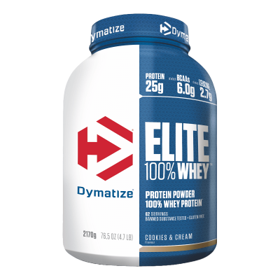 DYMATIZE  Proteine Whey Elite 5Lb 2,10kg Cookies & cr&egrave;me - Lactos&eacute;rum