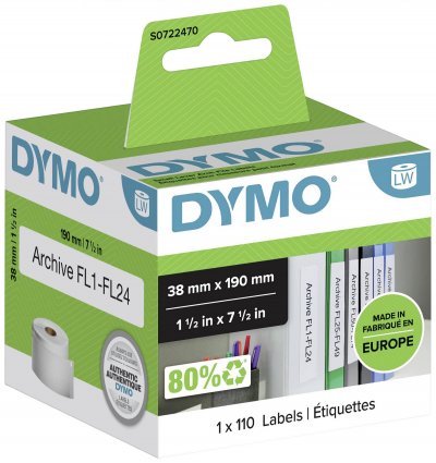 DYMO  1 &Eacute;tiquette Pour Imprimantes &Agrave; &Eacute;tiquettes  Labelwriter