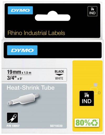 DYMO  1 Ruban Bague Rhino Thermoretractable 