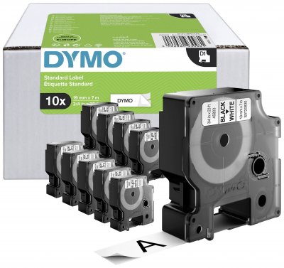 DYMO  10 Ruban D1 Pour &Eacute;tiqueteuse - 