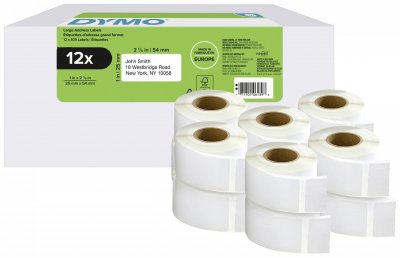 DYMO  12 Grande &Eacute;tiquette De Retour Autocollante Labelwriter - &reg;