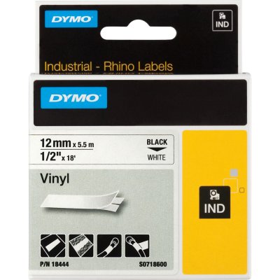 DYMO  18444 Ruban Noir sur blanc Original S0718600