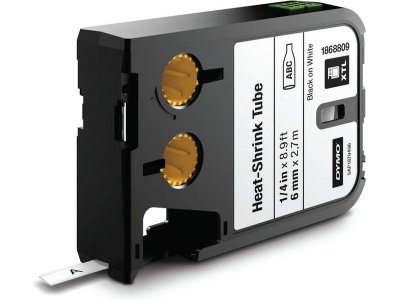 DYMO  1868809 Ruban d'&eacute;tiquetage noir sur blanc (6 mm)