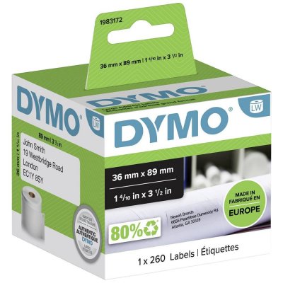 DYMO  1983172 LW &eacute;tiquettes d'adresse 89 x 36 mm