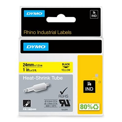 DYMO  Bagues Thermor&eacute;tractables IND - 24mm x 1,5m
