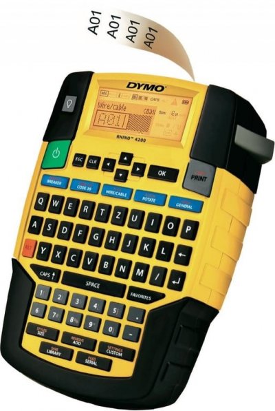 DYMO  Rhino 4200 Kitcase Orange,Noir,Jaune