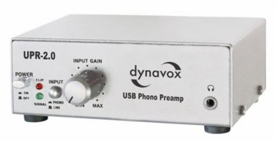 DYNAVOX  UPR-2.0 USB Pr&eacute;amplificateur phono Argent (Import Allemagne)