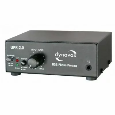 DYNAVOX  UPR USB 2.0 Pr&eacute;amplificateur phono -noir