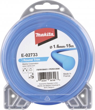 MAKITA E-02733 fil de coupe rond 1,6 mm x 15 m, bleu - 