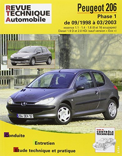 ETAI E.T.A.I - Revue Technique Automobile 103 - PEUGEOT 206 - 1998 &agrave; 2009