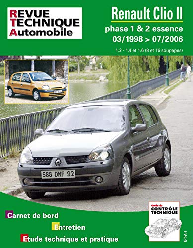 ETAI E.T.A.I - Revue Technique Automobile 116 - RENAULT CLIO II PHASE 1 - 1998 &agrave; 2006