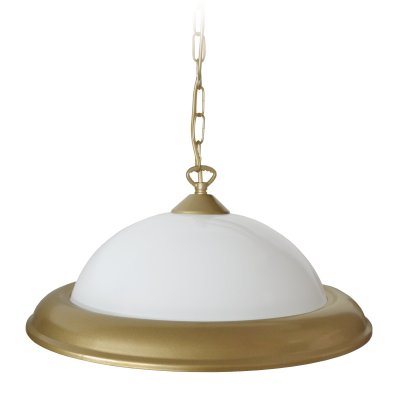 TOSEL E1093 Suspension d&ocirc;me m&eacute;tal dor&eacute; L 37,5 P 37,5 H 64 cm Ampoule E27