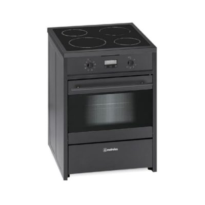 MEIRELES E612BL Cuisini&egrave;re Noire 55L &agrave; 4 Zones