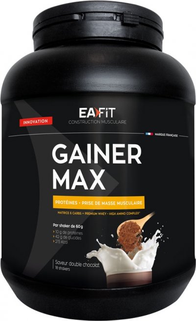 EAFIT  Gainer max saveur double chocolat pot de 1.1 kg