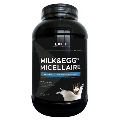 EAFIT  Milk&Egg 95 micellaire saveur vanille pot de 2,2kg