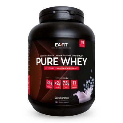 EAFIT  Pure Whey Pdre Pour Boisson Myrtille