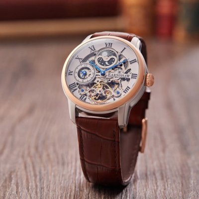 EARNSHAW  LONGITUDE ES-8006-08 LONGITUDE ES-8006-08 Cuir Bleu