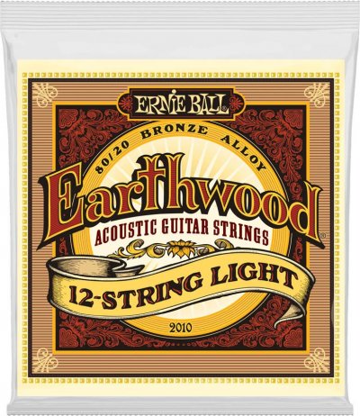 ERNIE BALL Earthwood Acoustic 12-String Light 2010 009-046 - Jeu De Cordes