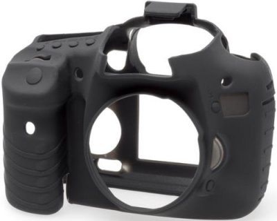 EASYCOVER  Coque Silicone Noir pour Canon 7D Mark II