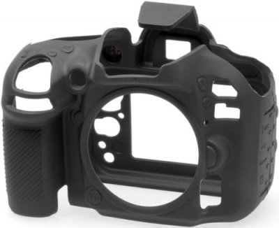EASYCOVER  Coque Silicone Noir pour Nikon D750