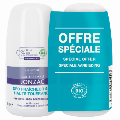 EAU THERMALE JONZAC Eau de Jonzac D&eacute;o Soin Hypoallerg&eacute;nique Lot de 2 x 50 ml