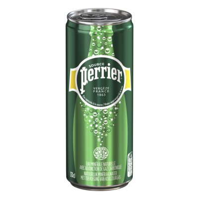 PERRIER Eau de source p&eacute;tillante  - canette de 33cl