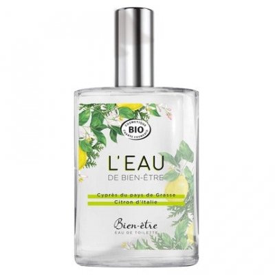 BIEN ETRE Eau de toilette L'Eau de  - Citron d'Italie et Cypr&egrave;s du Pays de Grasse Bio - 75 ml