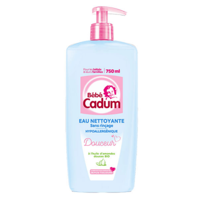 CADUM Eau Nettoyante B&eacute;b&eacute; Hypoallerg&eacute;nique Bebe  - La Pompe De 750ml