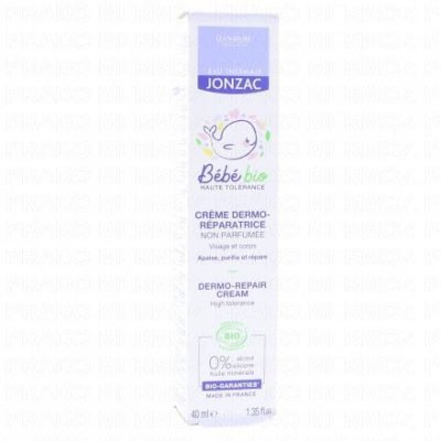 JONZAC Eau Thermale  B&eacute;b&eacute; Cr&egrave;me Dermo-R&eacute;paratrice Bio 40ml