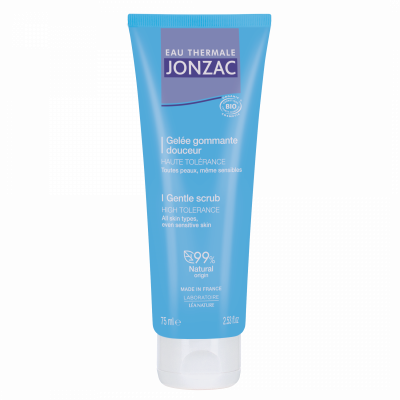 JONZAC Eau Thermale  Gel&eacute;&eacute; Gommante Douceur Bio 75 ml - Tube 75 ml