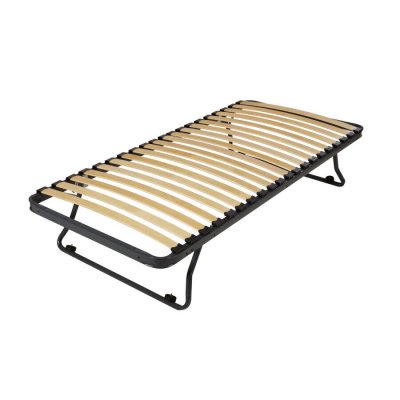 EBAC  Literie - Sommier gigogne 80x190 bas - Gris