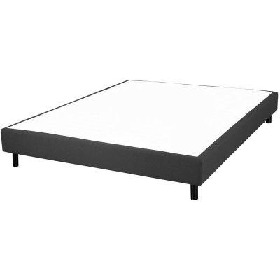 EBAC  Literie - Sommier + jeu de pieds 160x200 Newkit Anthracite - Gris