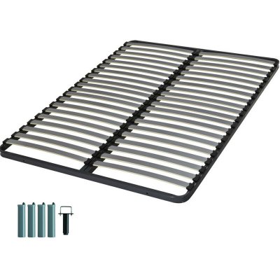 EBAC LITERIE EBAC   Sommier + jeu de pieds 120x190 CONFORT 2x20 lattes