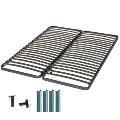 EBAC LITERIE EBAC   Sommier + jeu de pieds 80+80x200 CONFORT 2x21 lattes