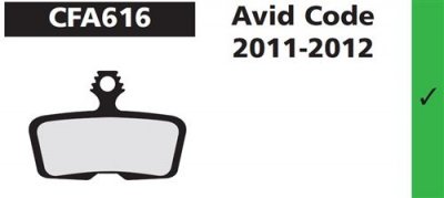 EBC  vert paire de plaquettes avid code 2011 2012 organique medium
