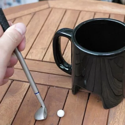 GENERIQUE Ebiz Tasse Mini Golf 1 Mini Club de Golf, 1 Balle mug Golfeur