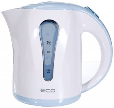 ECG  RK 1022 - Bouilloire &eacute;lectrique 1 litres - sans Bisph&eacute;nol - 1000W