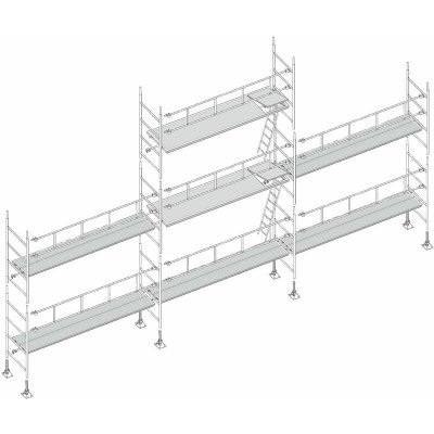 ECHAFAUDAGES STEPHANOIS Echafaudage sp&eacute;cial faitage 7m x 9 m PT Galvanis&eacute;