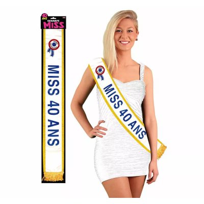 GENERIQUE Echarpe Humoristique miss 40 Ans Bleue - Bleu