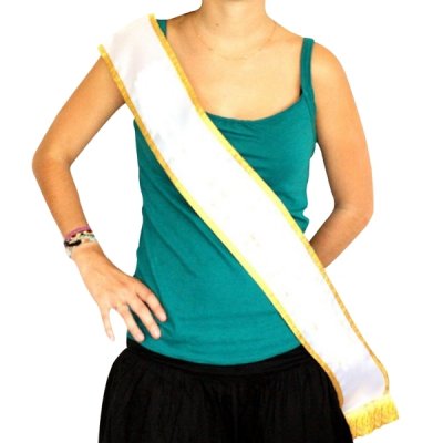 GENERIQUE Echarpe Miss Ou Mister Personnalisable Avec Feutre