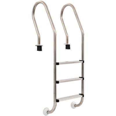 VIDAXL Echelle de piscine &agrave; 3 &eacute;chelons Acier inoxydable 304 120 cm
